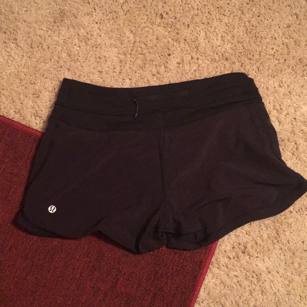Black lululemon shorts